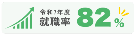令和7年度 就職率82%